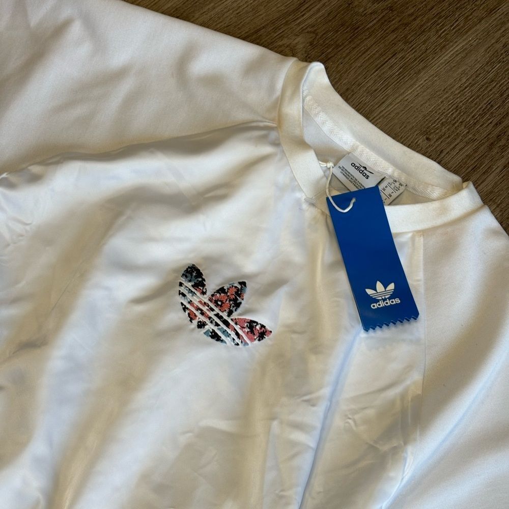 adidas Originals white logo string Tee Dress - Picture 10 of 13